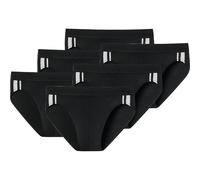 SCHIESSER Herren Slip 6er Pack - Rio Slip 95/5, Cotton Stretch, Seitenstreifen Schwarz 2XL