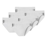 SCHIESSER Herren Slip 6er Pack - Rio Slip 95/5, Cotton Stretch, Seitenstreifen Weiß 3XL