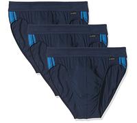 Schiesser Herren Slip Rio - Slip 035110, 3er Pack, Gr. Large (Herstellergröße: 006), Blau (Admiral 801)