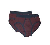 Schiesser Herren Slip Sportslip 2er Pack Doppelpack - 150087, Größe Herren:6, Farbe:dunkelrot