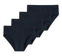 Slip SCHIESSER "Slip ESSENTIALS 4er Pack", Herren, Gr. M, blau, Obermaterial: 100% Baumwolle CO., Unterhosen Slip (90363232-M) blau