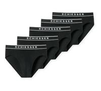 SCHIESSER Herren Slips, 5er Pack - Serie "95/5", Rio-Slips, Logobund 3XL Schwarz