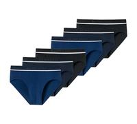 SCHIESSER Herren Slips, 6er Pack - "95/5", Rio Briefs, Logo-Bund, Stretch Baumwolle Schwarz/Blau / M M Mehrfarbig