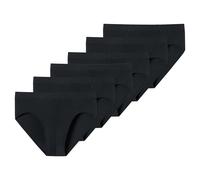 SCHIESSER Herren Slips, 6er Pack - "95/5", Supermini Briefs, Stretch Baumwolle Schwarz 2XL