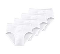 Schiesser Herren-Slips Feinripp Weiß, 4er Pack, Größe L (6)