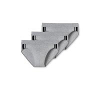 Slip SCHIESSER Gr. 9, 3 St., grau (grau, meliert) Herren Unterhosen Slips, Schlüpfer (75088038-9)