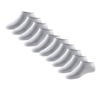 Sneakersocken SCHIESSER "Socken Blue Bird 10er Pack", Herren, Gr. 43-46, braun (weiß), Obermaterial: 77% Baumwolle CO. 22% Polyamid PA. 1% Elasthan EL., Socken Sneakersocken (30742751-43) weiß