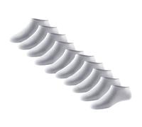 SCHIESSER Herren Sneakersocken, 10er Pack - "Bluebird", Baumwollmix Weiß 43-46