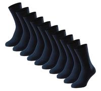 Kurzsocken SCHIESSER "Socken Bluebird 10P 10er Pack", Herren, Gr. 39-42, blau, Obermaterial: 77% Baumwolle CO. 22% Polyamid PA. 1% Elasthan EL., Socken (19758237-39) blau