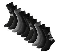 Schiesser Herren Socken 10er Pack - Bluebird Serie, Stay Fresh Technologie, Verstärkte Zehen & Fersen, Extra Weicher Bund, Pflegeleicht