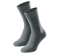 Herrensocken 2er-Pack anthrazit-meliert - 95/5 43/46