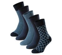 Schiesser Socken Bluebird Herren Gr. 43-46 Baumwoll-Mix druckfreier Bund handgekettelt