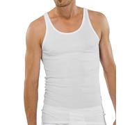 Schiesser Herren Unterhemd Original Doppelripp Ohne Arm 2er-Pack Weiß M EU
