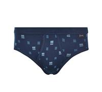 Slip SCHIESSER, Herren, Gr. 8, blau (marine, bedruckt), 100% Baumwolle, Unterhosen (821234-8) marine, bedruckt