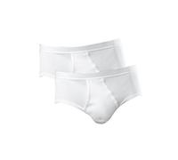 Schiesser Herren Sportslip Slip, Weiß (Weiss 100) 2er Pack, 7 EU