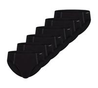 Schiesser Herren Supermini 6er Pack, 6 Slips im Vorteilspack, S,M,L,XL,XXL - Schwarz oder Weiß (7 (X-Large), Schwarz (000))