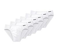 Schiesser Herren Supermini 6er Pack, 6 Slips im Vorteilspack, S,M,L,XL,XXL - Schwarz oder Weiß (5 (Medium), Weiß (100))