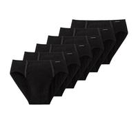 Schiesser Herren Supermini 6er Pack, 6 Slips im Vorteilspack, S,M,L,XL,XXL - Schwarz oder Weiß (6 (Large), Schwarz (000))