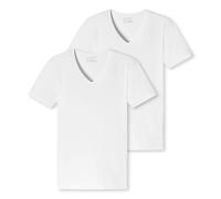 Schiesser V-Shirt (2er-Pack), weiß | weiß