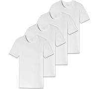 SCHIESSER Herren T-Shirt 4er Pack - Serie "95/5", Rundhals, S-XXL Weiß M