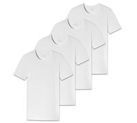 SCHIESSER Herren T-Shirt 4er Pack - Serie "95/5", Rundhals, S-XXL M Weiß