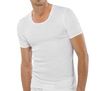 Schiesser Herren T-Shirt doppelripp 2er Pack, Farbe:Weiß (100);Größe:7/XL
