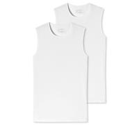 Schiesser Herren 95/5 Organic Cotton Unterhemd mit Breiten Träger Rundhals Unterw sche, Weiß, XL EU