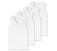 SCHIESSER Herren Tanktop 4er Pack - Serie "95/5", V-Ausschnitt, S-XXL Weiß M