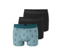 Schiesser Herren Trunk 955 3-Pack schwarz,türkis - Größe 6