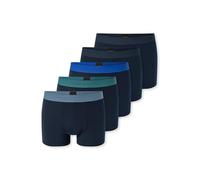 Schiesser Herren Trunk 955 5-Pack dunkelblau,blau,grün - Größe 9