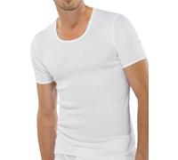 Schiesser Herren Unterhemd Original Classics 005068-100 Doppelripp kurzarm Weiß Gr. 10 (4XL)