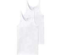 Schiesser Herren Unterhemd 205144-100, 2er Pack, Weiß (100-weiss), Gr. 9 (3XL)