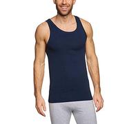 Schiesser Herren Shirt 0/0 Arm Unterhemd, Blau (801-admiral), 8