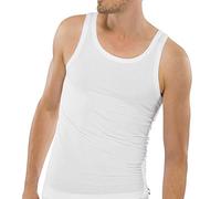 Schiesser Herren Shirt 0/0 Arm Unterhemd, Weiß (100-weiss), 8