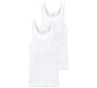 Schiesser Tanktop aus Baumwolle im 2er-Pack in Weiß, Größe XXL, Artikelnr. 4022268XXL Weiß XXL Herren