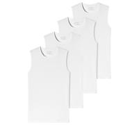 SCHIESSER Herren Unterhemd 4er Pack - Serie "95/5", Tanktop, Rundhals, S-4XL Weiß M