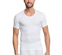 Schiesser Herren Unterhemd Jacke 1/2 Arm 142027, 2er Pack, Gr. XXX-Large (Herstellergröße: 009), Weiß (Weiss 100)