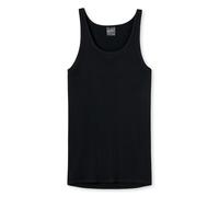 SCHIESSER Herren Unterhemd - Sport-Jacke, ohne Arm, Original Feinripp, einfarbig Schwarz M