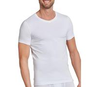 Schiesser Shirt kurzarm V-Ausschnitt weiß - Long Life Cotton für Herren 6