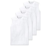 Unterhemd SCHIESSER "Unterhemd Essentials 4P 4er Pack", Herren, Gr. 3XL, N-Gr, weiß, Obermaterial: 100% Baumwolle CO., Unterhemden Unterhemd (39257525-XXXL) weiß