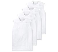 Unterhemd SCHIESSER "Unterhemd Essentials 4P 4er Pack", Herren, Gr. 3XL, N-Gr, weiß, Obermaterial: 100% Baumwolle CO., Unterhemden Unterhemd (39257525-XXXL) weiß