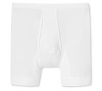SCHIESSER Herren Unterhose mit Eingriff, lang - Original Classics, Doppelripp, Baumwolle Weiß XL