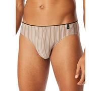 Schiesser Slip Supermini – Long Life Soft, atmungsaktiv und weich – nougat gestreift