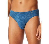 Schiesser Supermini-Slip Long Life Soft 7 gemustert blau