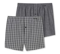 Schiesser Herren 2 Pack Boxershorts Baumwolle Web Multipack - Webboxer, schwarz_180500, 8/ XXL