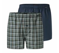 Weiter Boxer SCHIESSER "Boxershorts Multipacks", Herren, Gr. 10, sortiert 5, Webqualität, Obermaterial: 100% Baumwolle, weit, Unterhosen, mit Eingriff, Knopf (92160710-10) sortiert 5