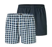 Schiesser Herren 2 Pack Boxershorts Baumwolle Web Multipack - Webboxer, Sortiert 3_182428, 9