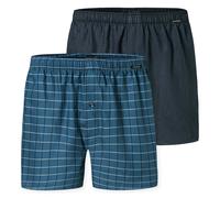 Schiesser Herren 2 Pack Boxershorts Baumwolle Web Multipack - Webboxer, Sortiert 5_182428, 9