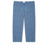 Schiesser Damenhose 3/4-lang Mix+Relax aqua gemustert Baumwolle-Stretch Größe 38