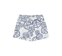 Hose kurz Statement-Druck weiß-blau - SCHIESSER 150 Years 36